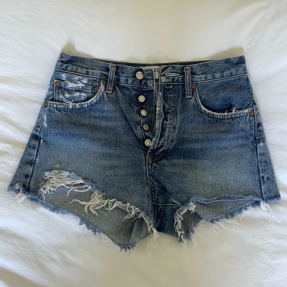 AGOLDE Parker Cut Off Shorts, Sz 25
